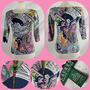 Ralph Lauren Paisley print cotton top